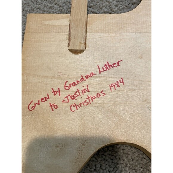 VINTAGE Train Railroad Wood Wall Clock Nursery/Kids Room Decor. Not‎ Working - Picture 5 of 5